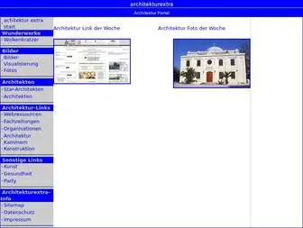 Architekturextra.de(Architektur Extra) Screenshot