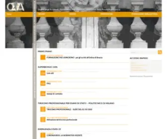 Architettibrescia.net(Ordine degli Architetti) Screenshot