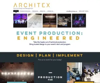 Architex.co(Event Production) Screenshot