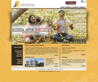 Archithadevelopers.com(Architha Developers) Screenshot