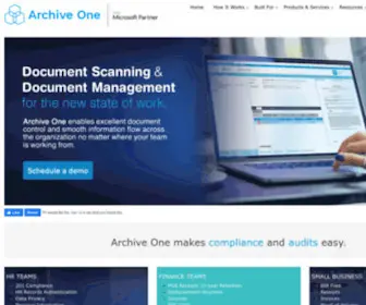 Archive-One.net(Document Management & Imaging Services) Screenshot