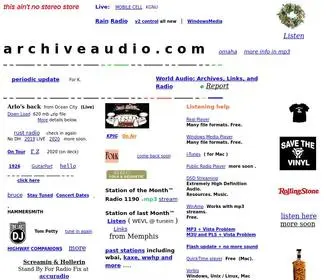 Archiveaudio.com(Earth's Audio Index) Screenshot