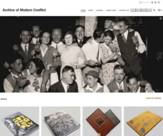 Archiveofmodernconflict.com(Photobooks and artist's books) Screenshot