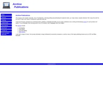 Archivepub.co.uk(Archive Publications) Screenshot