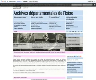 Archives-Isere.fr(Archives d) Screenshot