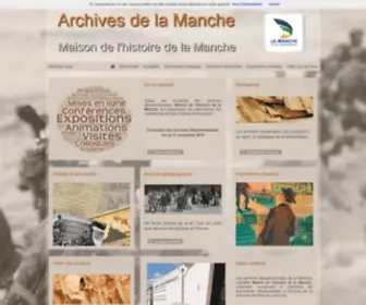 Archives-Manche.fr(Archives de la Manche) Screenshot