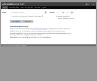 Archives-Online.org(Archives Online) Screenshot