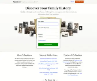 Archives.com(Genealogy & Family History) Screenshot