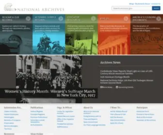Archives.gov(National Archives) Screenshot