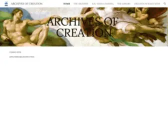 Archivesofcreation.com(ARCHIVES OF CREATION) Screenshot