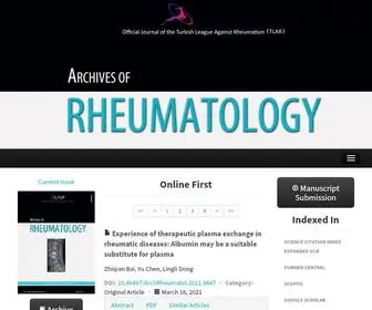 Archivesofrheumatology.org(Archives of Rheumatology) Screenshot