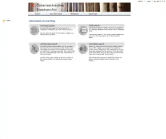 Archivinformationssystem.at(Informationen zur Suche) Screenshot