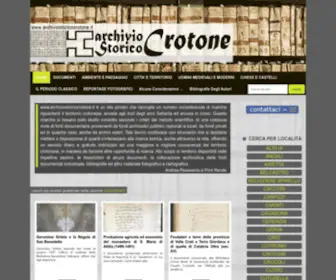 Archiviostoricocrotone.it(Archivio Storico Crotone) Screenshot