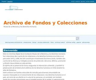 Archivomuseodelamemoria.cl(Archivo de Fondos y Colecciones) Screenshot