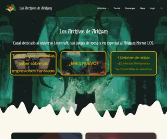 Archivosarkham.com(Los Archivos de Arkham) Screenshot