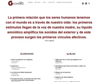 Archivosonoro.org(Un patrimonio intangible) Screenshot