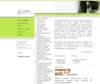 Archiweb.ro(Archiweb Design Romania) Screenshot