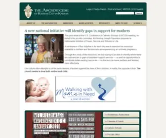 ARCHKCK.org(Archdiocese of Kansas City in Kansas) Screenshot