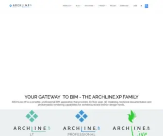 Archlinexp.com(ARCHLine.XP is an architectural design software for BIM (Building Information Modeling)) Screenshot