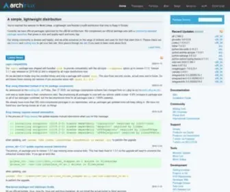 Archlinux.org(Arch Linux) Screenshot