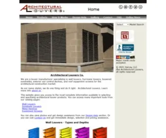 Archlouvers.com(Commercial Louver Products) Screenshot