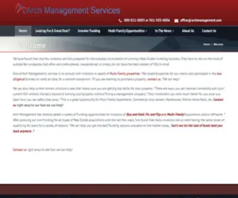 Archmanagement.com(Multi-Family Consulting and Aquistion) Screenshot