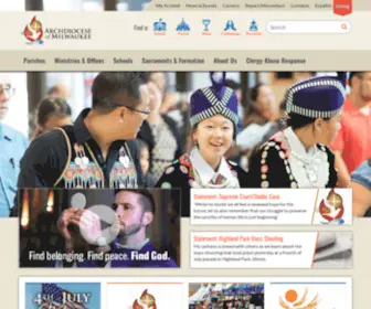 Archmil.org(Archdiocese of Milwaukee) Screenshot