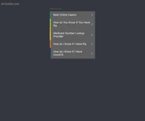 Archolda.com(ARCHOLDA) Screenshot
