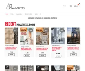 Archpapers.com(Digital books and magazines on Architecture) Screenshot