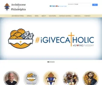 Archphila.org(Serving the Catholic community of Philadelphia) Screenshot