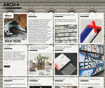 Archplus.net(Städtebau) Screenshot