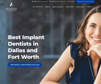 Archpointid.com(Dental implants in the Dallas & Fort Worth) Screenshot