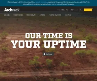 Archrock.com(Natural Gas Compression Services and Equipment) Screenshot