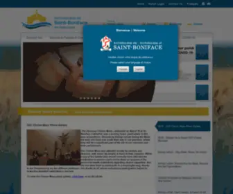 Archsaintboniface.ca(Archdiocese of Saint Boniface) Screenshot