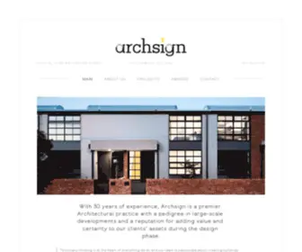 Archsign.com.au(Archsign Architecture) Screenshot