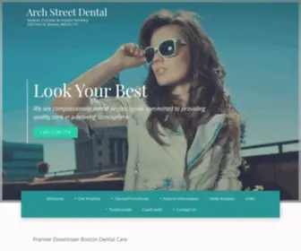 Archstreetdental.com(Boston Dentist) Screenshot
