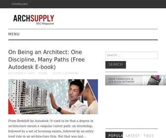 Archsupply.com(Magazine for the practice of architecture) Screenshot