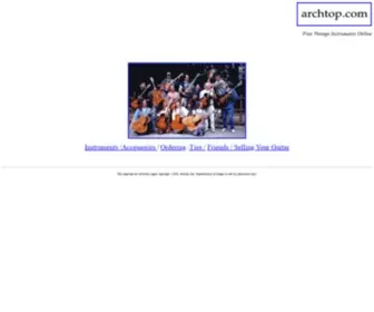 Archtop.com(Fine Vintage Instruments Online) Screenshot