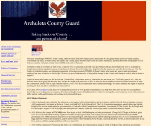 Archuletacountyguard.org(The County Guard) Screenshot