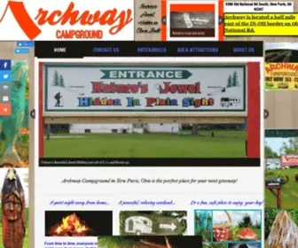 Archwaycamp.net(Archway Campground in New Paris) Screenshot