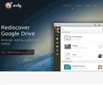 Archyapp.com(Rediscover Google Drive) Screenshot