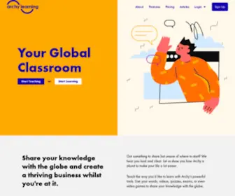 Archylearning.com(Archy Learning) Screenshot