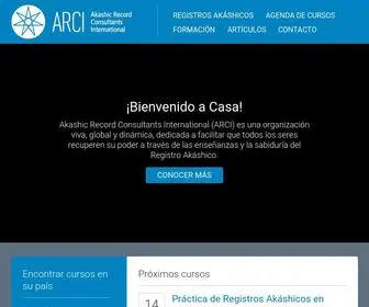 Arciregistrosakashicos.com(ARCI) Screenshot