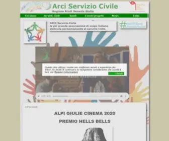 ArciserviziocivilefVg.org(ASC Friuli Venezia Giulia) Screenshot