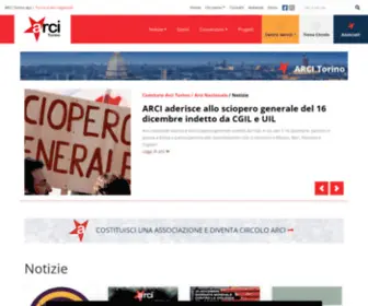 Arcitorino.it(ARCI Torino) Screenshot