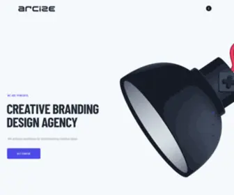 Arcize.com(Creative Design Company) Screenshot