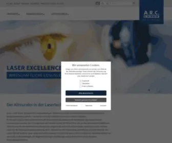 Arclaser.com(Laser Gmbh) Screenshot