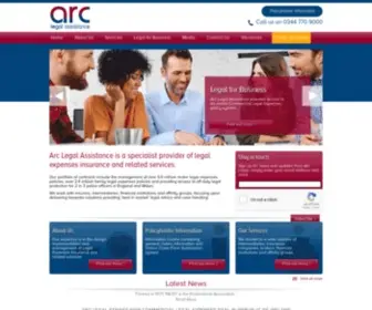 Arclegal.co.uk(Arc Legal Assistance) Screenshot