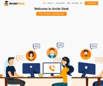 Arclerdesk.com(Arcler Desk) Screenshot