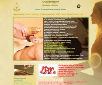 Arcobenessere.com(Massaggi e Shiatsu Milano) Screenshot